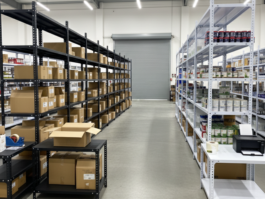 ชั้นวางของ เหล็กฉากโกดัง คลังสินค้า ชั้นวางภายในบ้านสำนักงาน