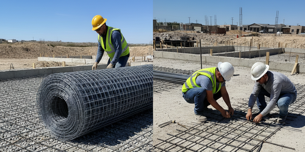 ตะแกรงเหล็กไวร์เมช vs. เหล็กเส้นผูกมือ แบบไหนคุ้มค่าและประหยัดเวลากว่ากัน?