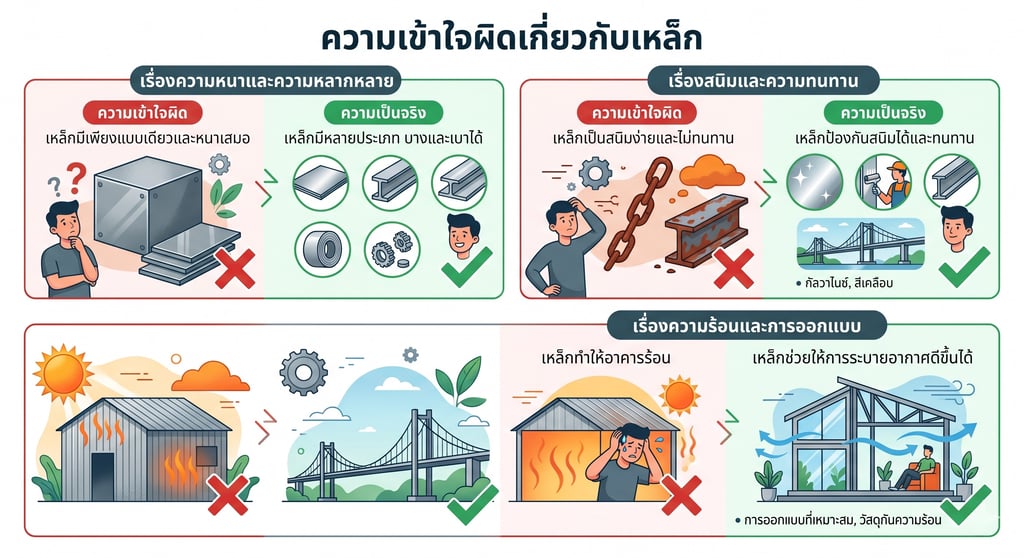 ความเข้าใจผิด! เกี่ยวกับ "เหล็ก" ที่หลายคนยังเชื่ออยู่