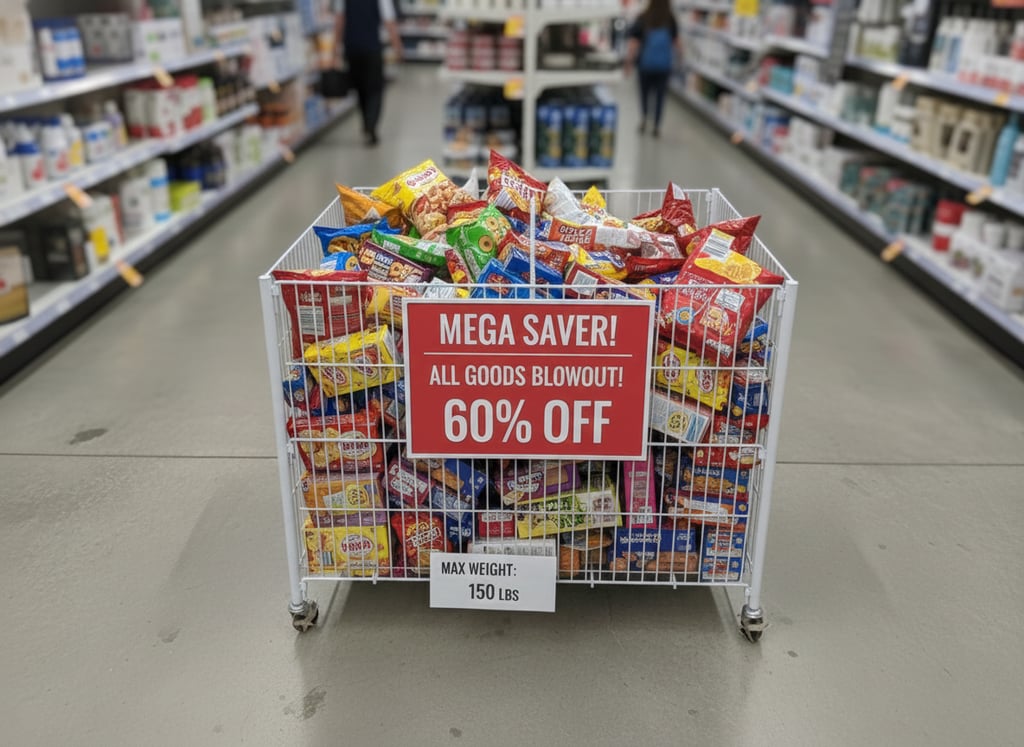 ตะแกรง Sale สินค้า กะบะใส่ของลดราคา กะบะเซลล์สินค้า