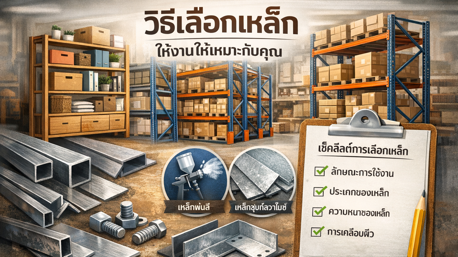 มือใหม่เลือกเหล็กยังไง ไม่ให้พลาดตั้งแต่ครั้งแรก