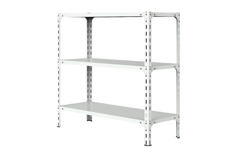 ชั้นวางของเหล็กสีขาวรุ่น 3 ชั้น
