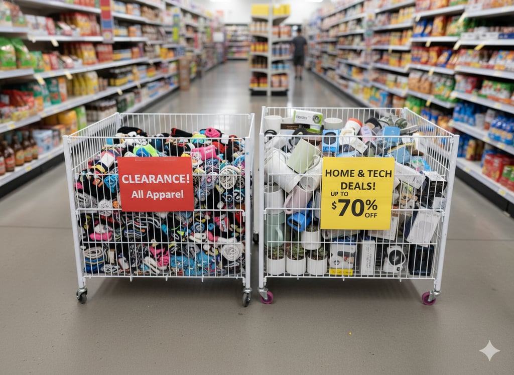 การใช้ตะแกรงสินค้าอย่างมีกลยุทธ์ทั่วทั้งร้าน