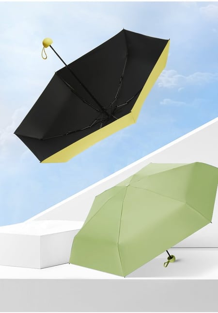 ร่มพกพา กันยูวี 100% กัน UV สีพื้น มินิมอล ​ร่มขนาดเล็ก พาสเทล Umbrella ส่งไวจากไทย - Image 14