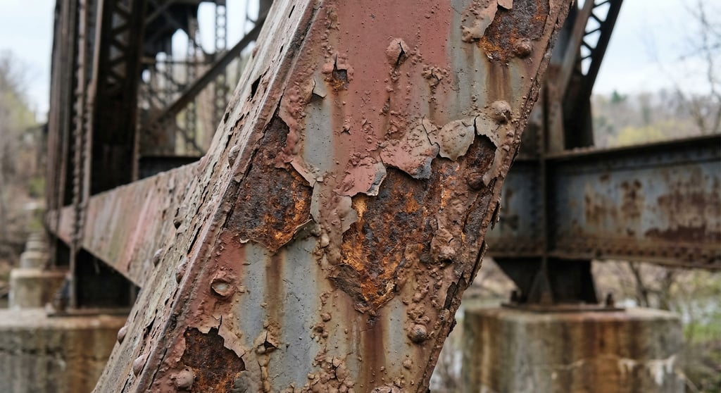 บ่งบอกว่าการเคลือบเหล็กเริ่มเสื่อมสภาพ