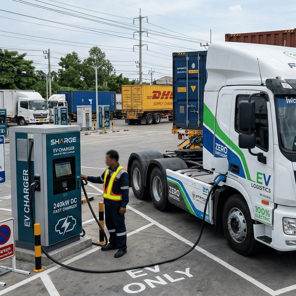 EV Truck ทางเลือกอนาคตของอาชีพคนขับรถขนส่ง