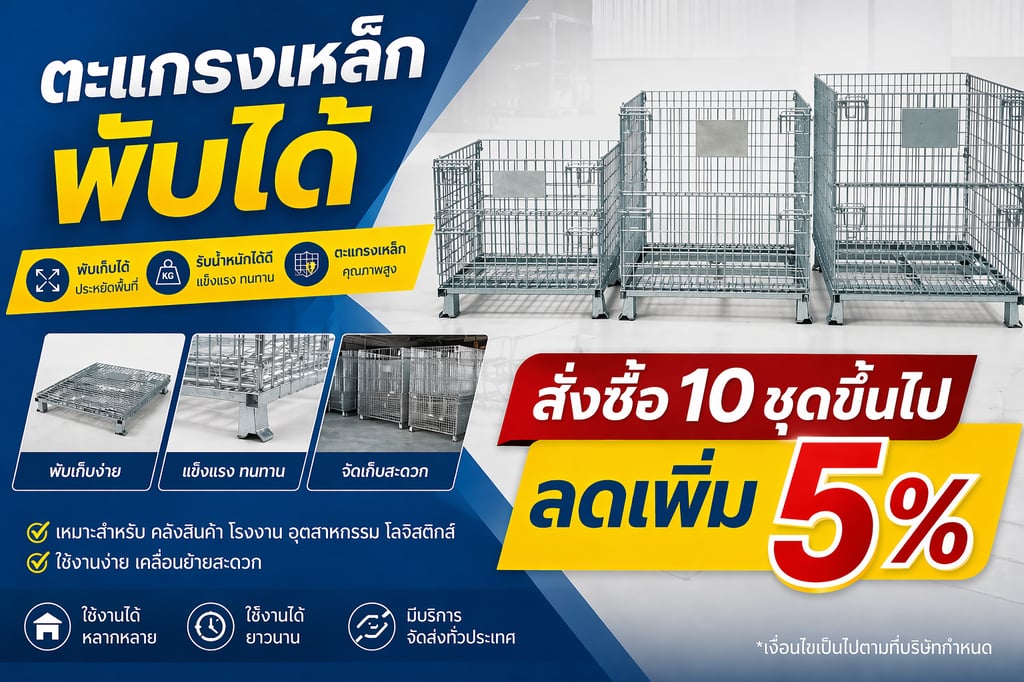 โปรโมชั่นชั้นวางของเหล็ก ตะแกรงเหล็กพับได้