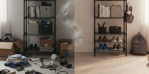 จัดบ้านให้เป็นระเบียบขั้นสุด ใช้ชั้นวางเหล็กเปลี่ยนมุมรกให้เป็นระเบียบ