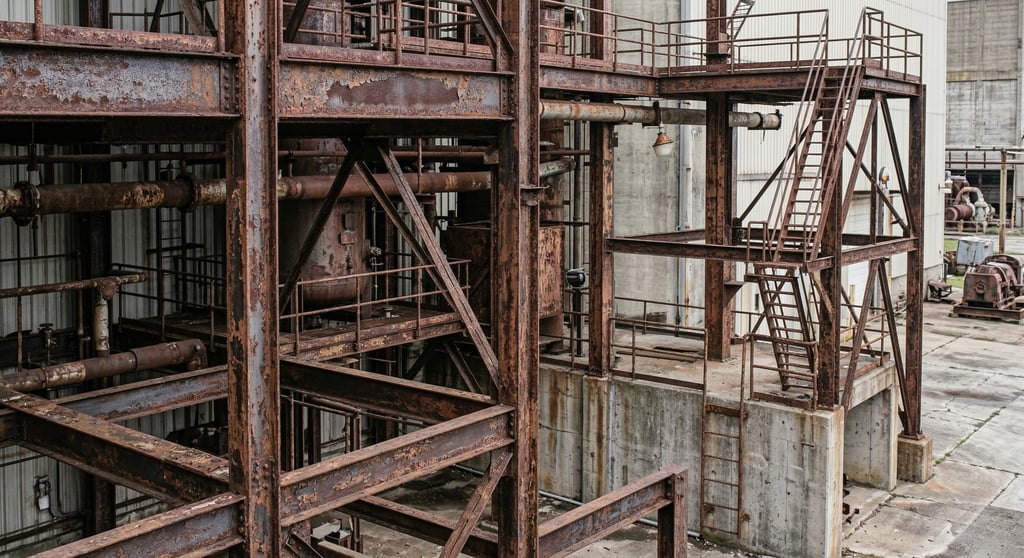 บ่งบอกว่าการเคลือบเหล็กเริ่มเสื่อมสภาพ