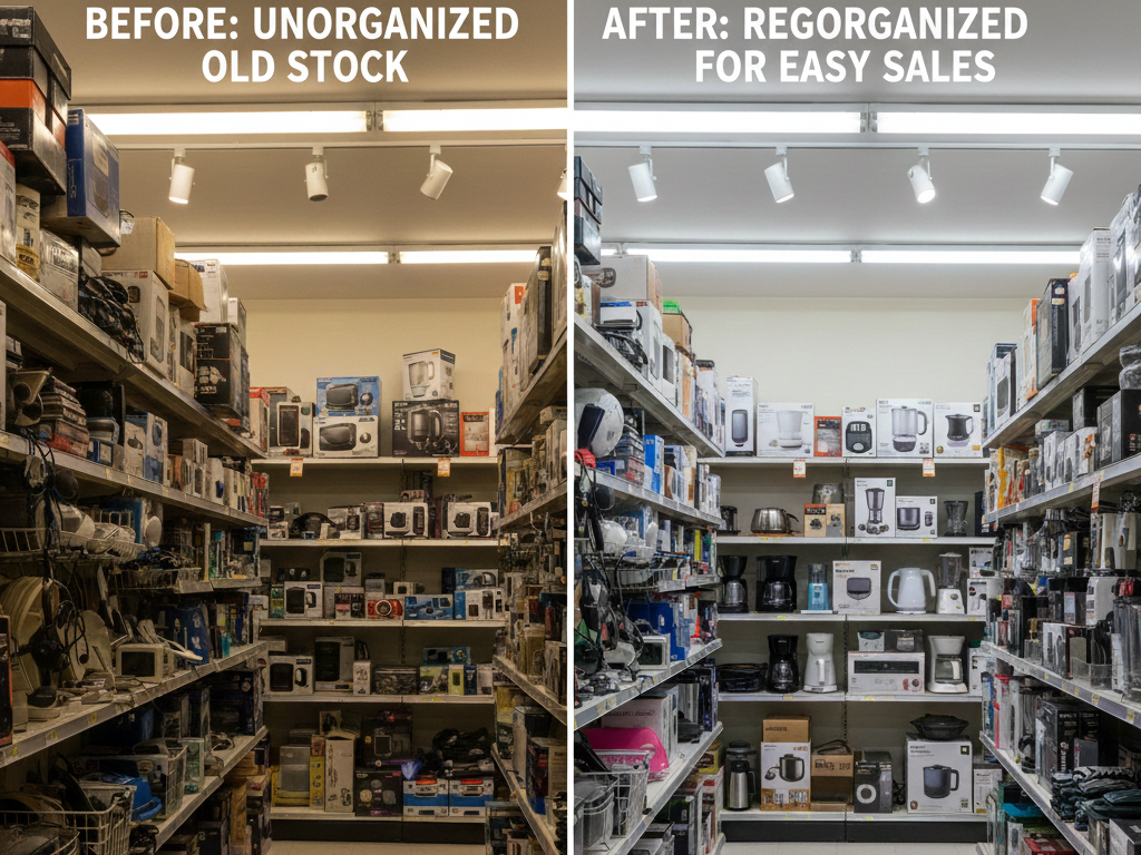 สินค้าค้างสต็อกแก้ด้วยการจัดสินค้าใหม่ให้ขายง่ายขึ้น