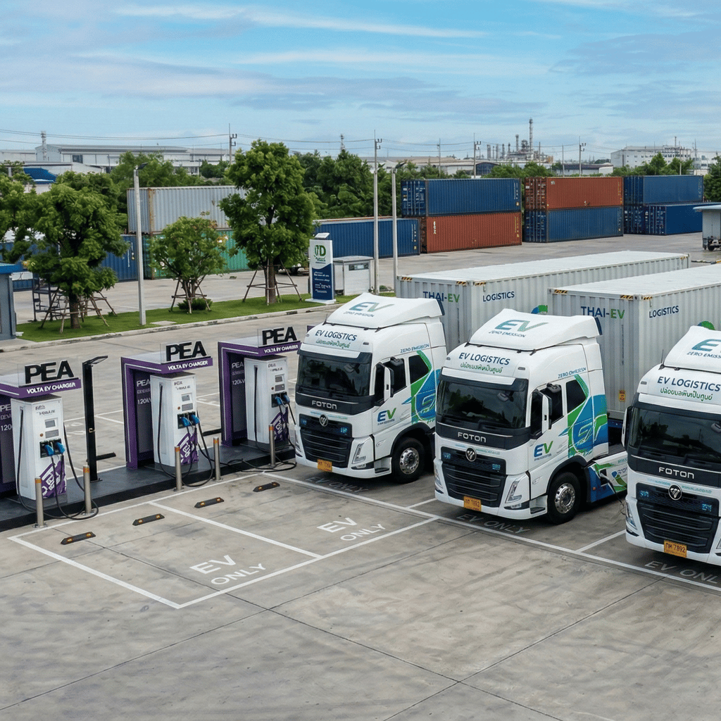 EV Truck ทางเลือกอนาคตของอาชีพคนขับรถขนส่ง