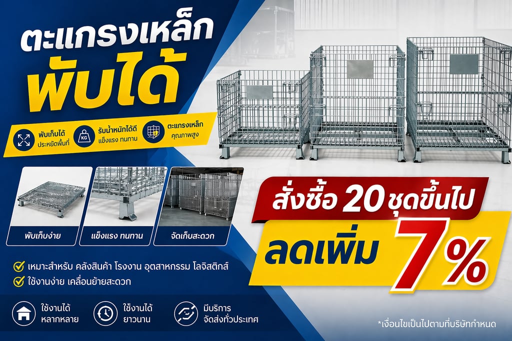 โปรโมชั่นชั้นวางของเหล็ก ตะแกรงเหล็กพับได้