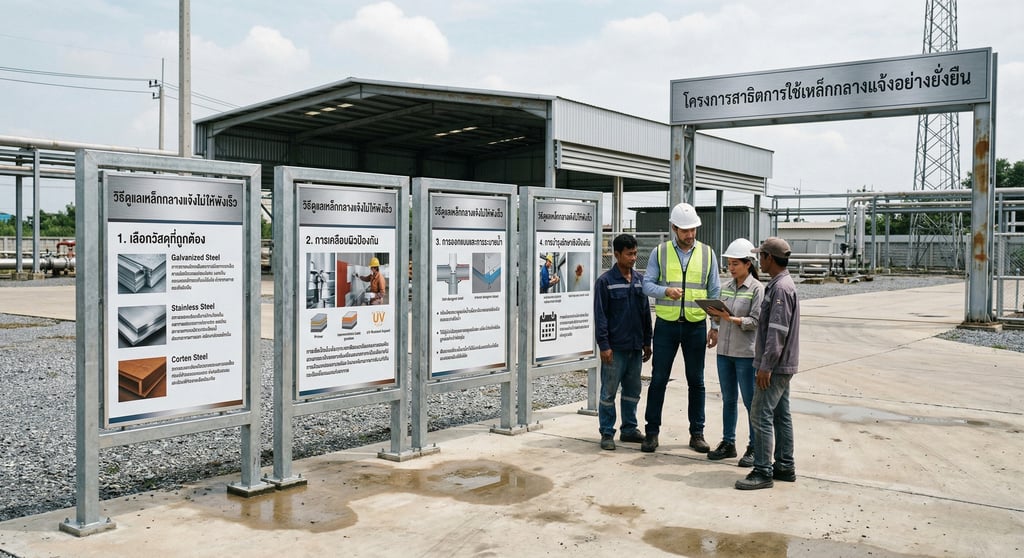 การใช้เหล็กกลางแจ้งต้องรู้อะไรบ้าง ไม่ให้พังเร็ว