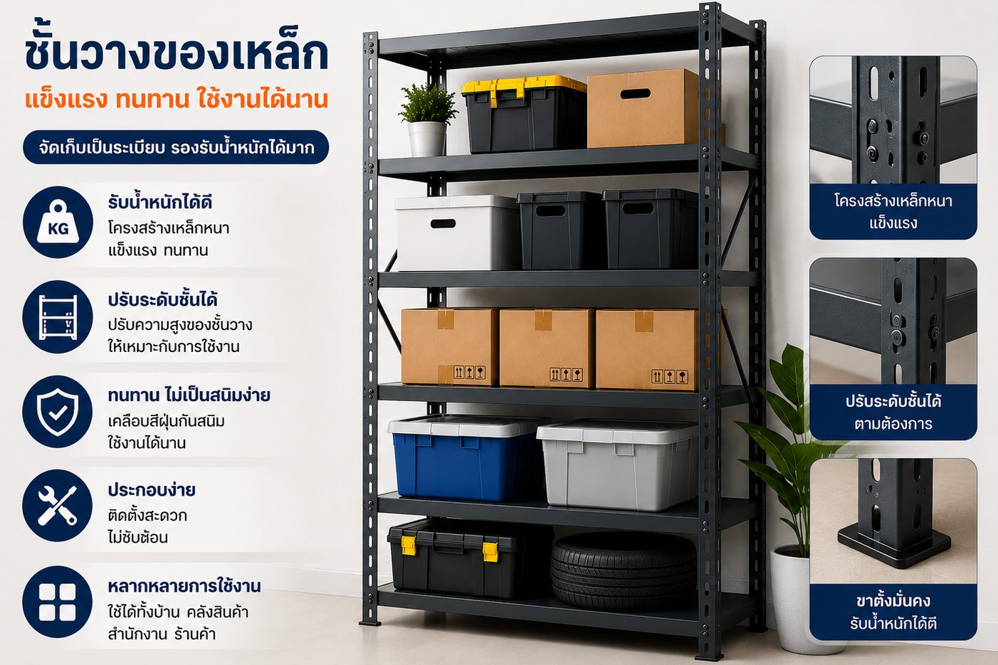 วิธีดูแลชั้นวางของให้ใช้งานได้นานหลายปี