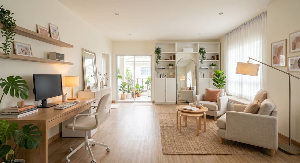 เทคนิคทำให้บ้านเล็ก ดูกว้างขึ้นแบบไม่ต้องต่อเติม