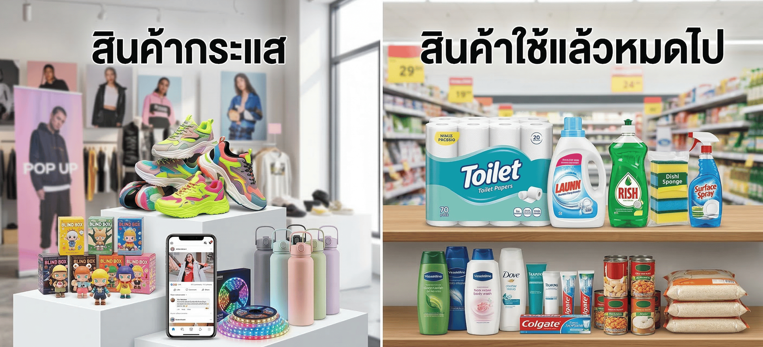 สินค้ากระแส vs สินค้าใช้แล้วหมดไป เลือกแบบไหนให้ธุรกิจอยู่รอดระยะยาว?