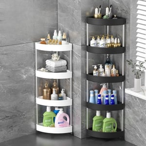 ชั้นวางห้องน้ำ ล้อเคลื่อนย้ายง่าย สามารถล็อคได้ แข็งแรง ทนทาน 3/4/5ชั้น เก็บของใช้ในห้องน้ำ ชั้น ขนาด3/4/5ชั้น โครงABS ล้อ4/5ชั้น ระบายอากาศ ทำความสะอาดง่าย