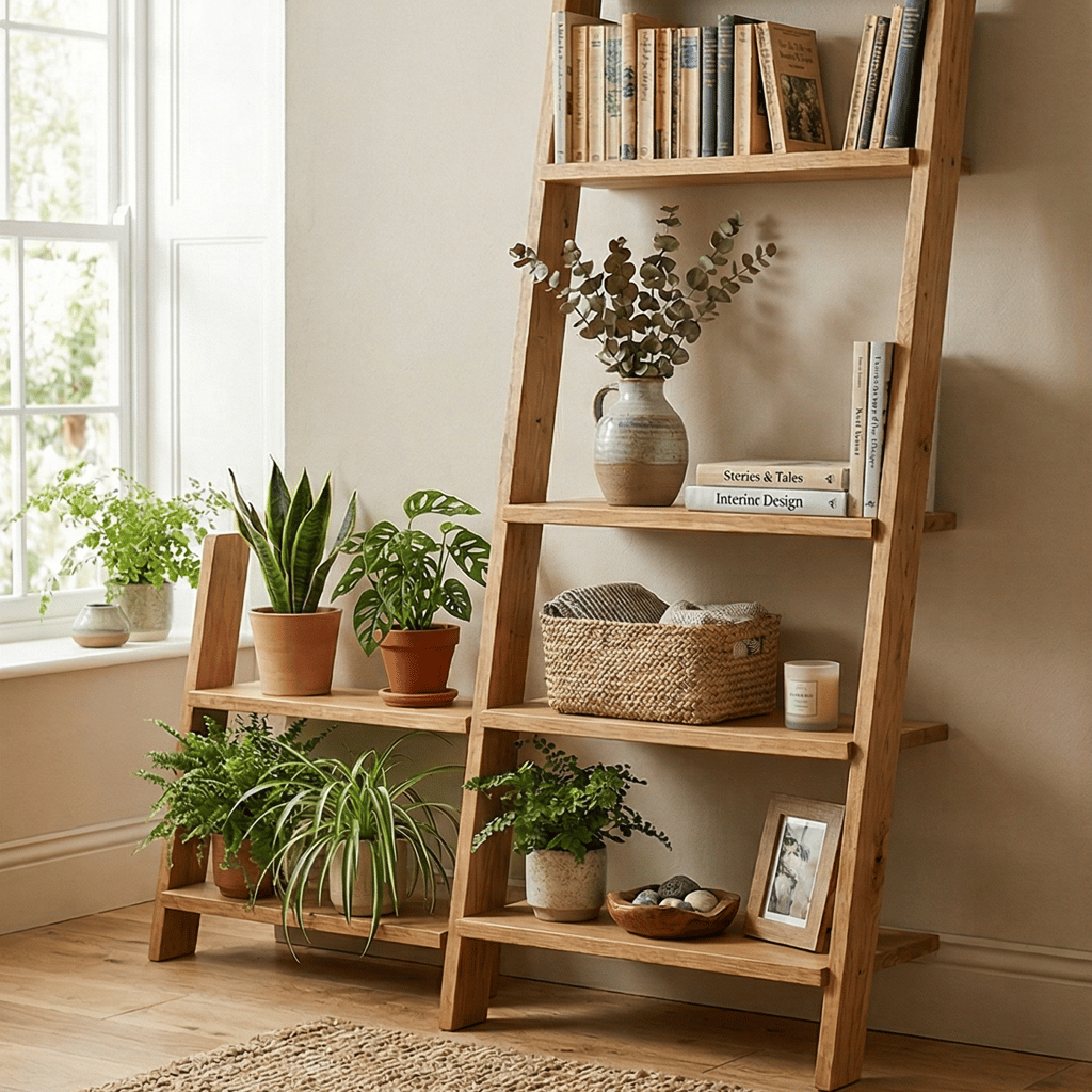 ชั้นวางแบบบันได