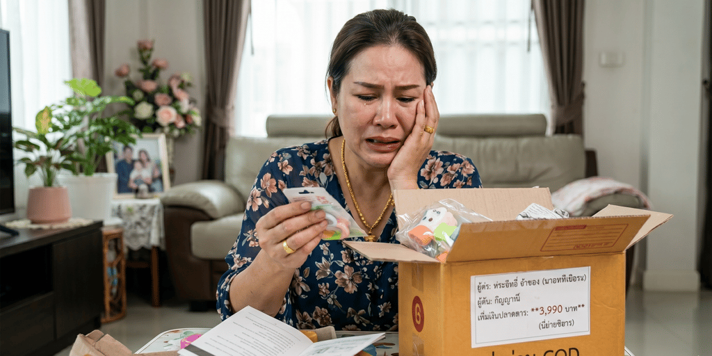 กลโกงพัสดุเก็บเงินปลายทาง