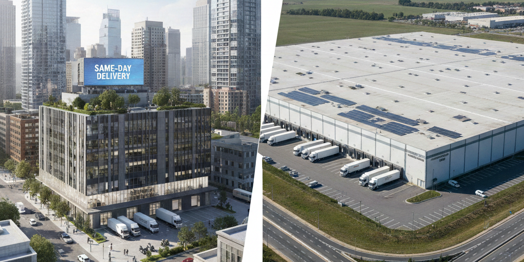 คลังสินค้าในเมือง vs นอกเมือง ควรเลือกทำเลอย่างไรให้ลดค่าขนส่งได้มากที่สุด