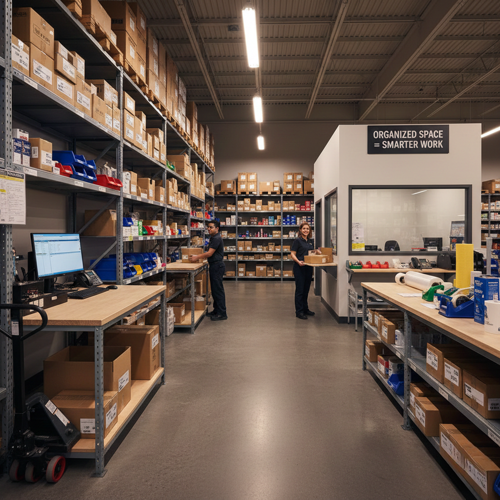 การจัดพื้นที่หลังร้านที่ดี