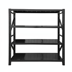 ชั้นวางของเหล็ก 4ชั้น สีดำ