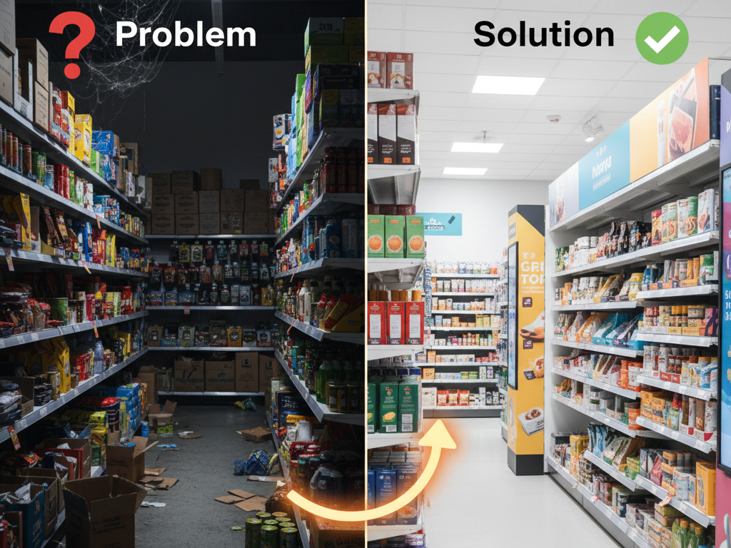 สินค้าค้างสต็อกแก้ด้วยการจัดสินค้าใหม่ให้ขายง่ายขึ้น