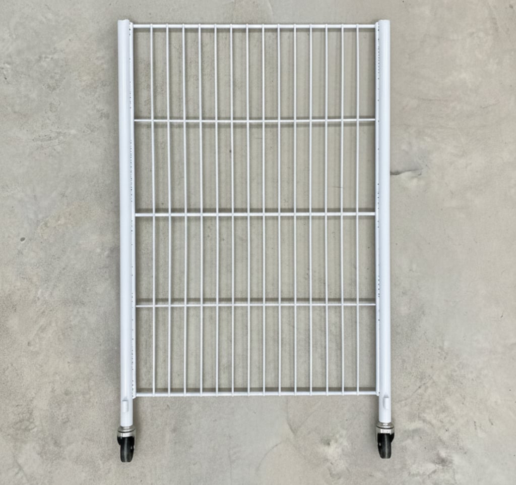 โครงสร้างและวัสดุของตะแกรง Sale สินค้า ล้อเลื่อน