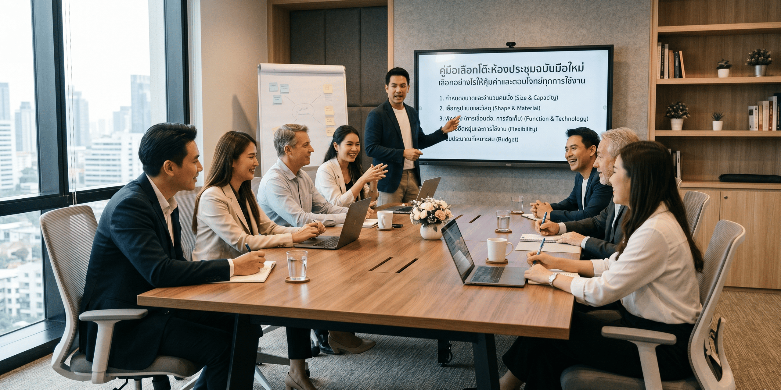 คู่มือเลือกโต๊ะห้องประชุมฉบับมือใหม่ เลือกอย่างไรให้คุ้มค่าและตอบโจทย์ทุกการใช้งาน