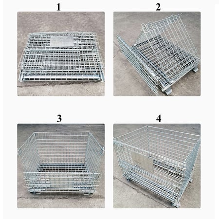 ตะแกรงเหล็กพับได้ Mesh Pallet พาเลทตะแกรง