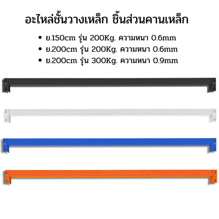 คานชั้นเหล็ก คาน 1ชั้น ประกอบไปด้วยคาน2ชิ้น