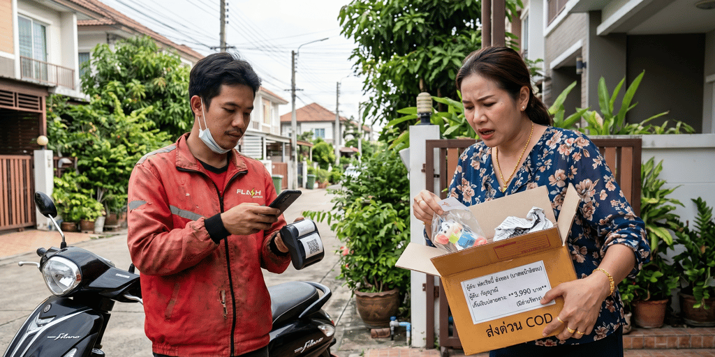 กลโกงพัสดุเก็บเงินปลายทาง