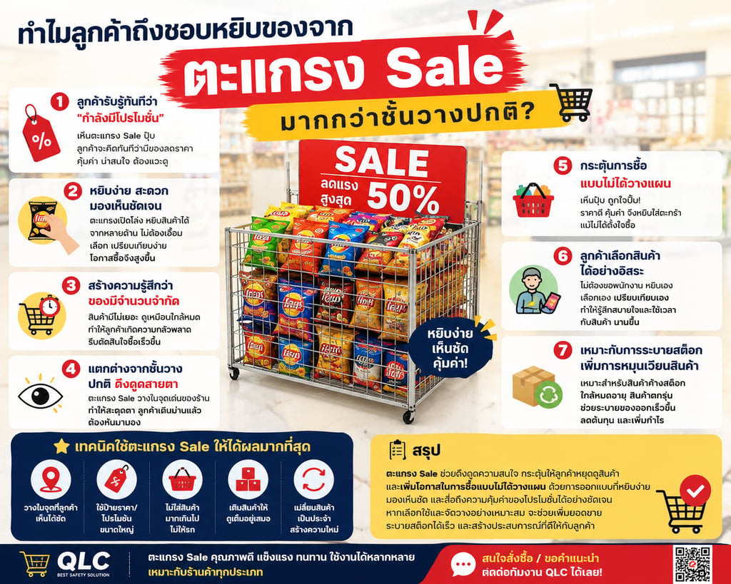 ทำไมลูกค้าถึงชอบหยิบของจาก "ตะแกรง Sale" มากกว่าชั้นวางปกติ?