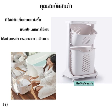 ตะกร้าอเนกประสงค์ ตะกร้าปรับองศา แข็งแรงทนทาน
