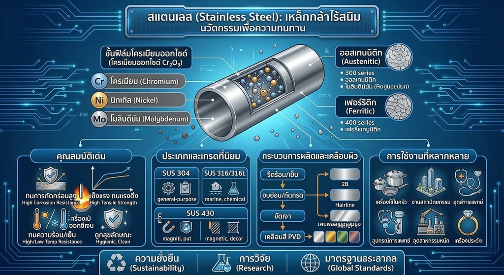 เหล็ก vs สแตนเลสต่างกันยังไง